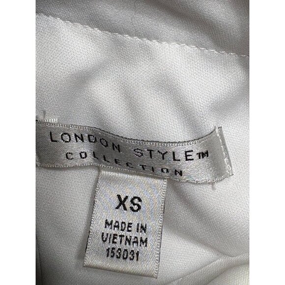 London Style Women's XS Chevron Color Block Maxi Dress Halter Neck Elastic Waist - Picture 8 of 11